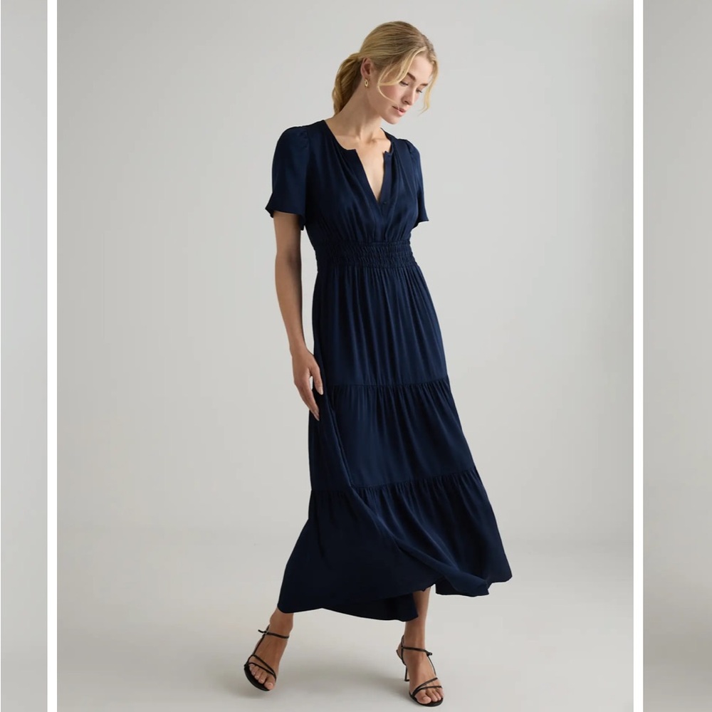 Quince silk maxi dress